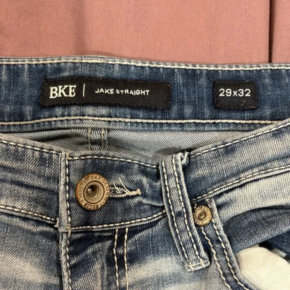 BKE Men's Straight Jeans - Light Blue